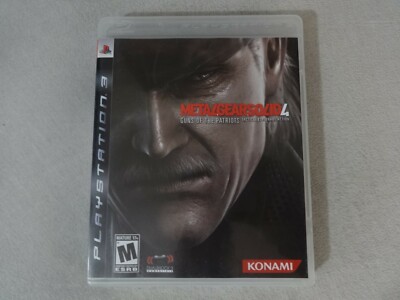 EUC Metal Gear Solid 4 Sony Playstation 3 PS3 Game Complete Free Ship