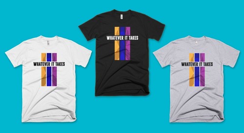 Bladder Cancer Awareness T-Shirt Whatever It Takes Purple Blue Marigold Ribbon - Picture 2 of 9