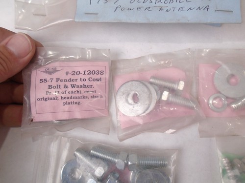 1957 Oldsmobile New Mounting hardware Parts Lot - Picture 4 of 15