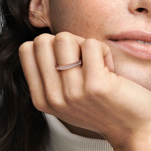 *New Authentic* Pandora Signature I-D Pavé Ring- 192283C01, 182283C01 - Picture 13 of 14