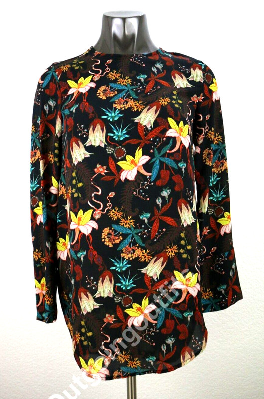 H&M Floral Women's Long Sleeve Blouse Size 6
