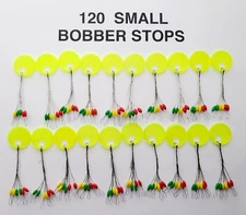 120 SMALL Fishing Rubber Float Bobber Stops Pitch Sinker size new USA Fishgrub