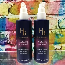 HB Hair Biology Thickening Treatment Spray Instantly Thickens Fuller Hair Biotin