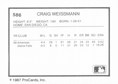 1987 ProCards Arkansas Travelers - You Pick 1 - STL Cardinals AA Minor League - Picture 37 of 51