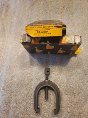 Brown & Sharpe 599-9749-2 V-BLOCK CLAMP ONLY for 749 V-Blocks 