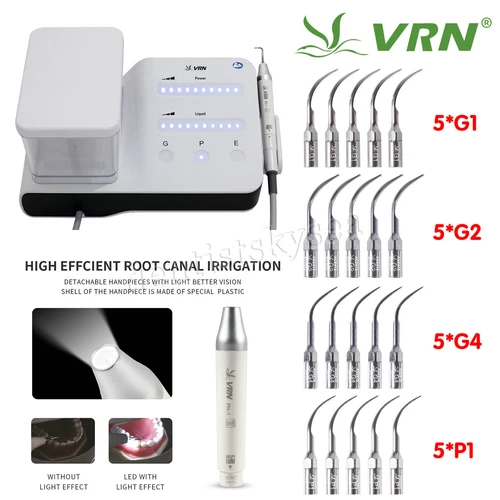 VRN Original Dental Ultrasonic Scaler / LED Detachable Handpiece/ Tips Fit EMS