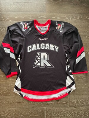 Vintage Authentic Calgary Roughnecks Lacrosse Jersey NLL Extra