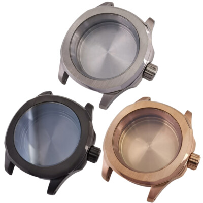 39mm Watch Case Stainless Sapphire Glass Fit NH35 NH36 ETA2824/PT5000 Movement