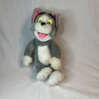 1993 Tom Plush Mattel 17 Inches Tom And Jerry Grey white vintage