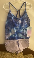 NWT Ivivva By Lululemon Camp Hardly Wait Romper SZ 10 CTLC/SHVL/SUPP