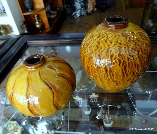 Studio Pottery Russell Akerman Vasi Smalti Terra Firmati Collezione di 4 - Foto 12 di 12