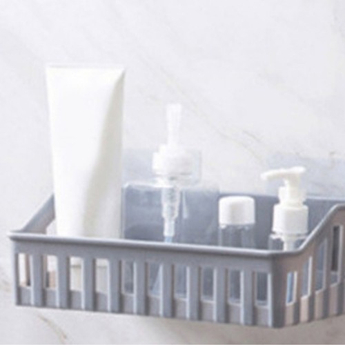 Bathroom Shelf Wall Mounted Multifunctional Wall Hanging Toiletry Storage Basket - Picture 3 of 12