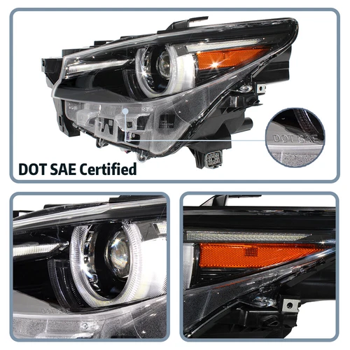 LH Full LED Adaptive Headlight Lamp W/ AFS For Mazda CX-9 2016-2023 Left Driver - Picture 3 of 11
