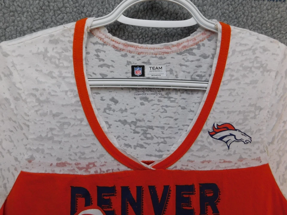 Женская футболка с коротким рукавом NFL Team Apparel Denver Broncos M оранжевая/белая - Изображение 2 из 4