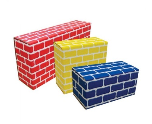 Edushape New Cardboard Brick Blocks Building Set - 44 Pieces - Picture 5 of 5