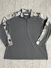 Mountainaire RealTree XL Long Sleeve Shirt 1/4 Zip Camo