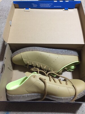 Adidas Stan Smith Plant And Grow GY9666 Mens 9 Mules Golden Beige Slip-On Shoes adidas-stan-smith-mule-plant-  main image 3
