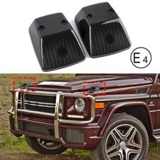 2x Auto Schwarz Glänzend Front Wenden Signal Blinkergehäuse Linsen für Benz W463 2x Auto Schwarz Glänzend Front Wenden Signal Blinkergehäuse Linsen für Benz W463