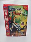 Earthworm Jim Sega Genesis Authentic Game & Box Rare Inc. Reg Card!
