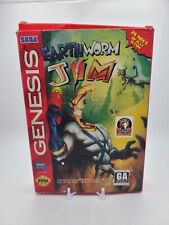 Earthworm Jim Sega Genesis Authentic Game & Box Rare Inc. Reg Card!!