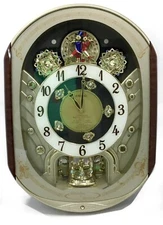 Seiko Melodies In Motion 2007 Collector's Edition Swarovski Clock 14 Songs READ⭐