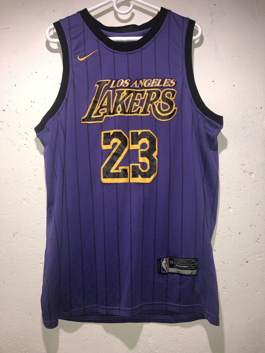 Lakers LeBron James 23番 ジャージ Nike Lebron James #23 Jersey LA Lakers Black Mamba Edition