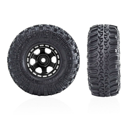 1.0" Beadlock Wheels & Tires for 1/18 1/24 RC Crawler Car SCX24 AX24 FCX24 TRX4M - Picture 11 of 38