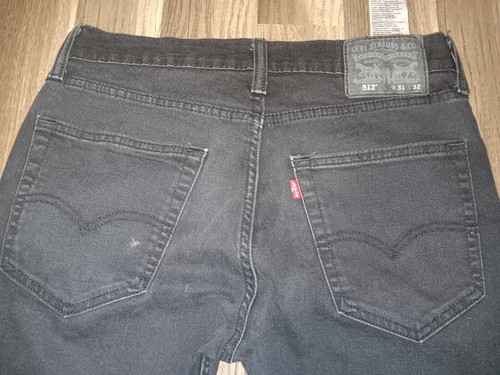 Levis 512 mens, Size 31X32 (actual SZ 31X29) black color jeans. - 第 10/14 張圖片