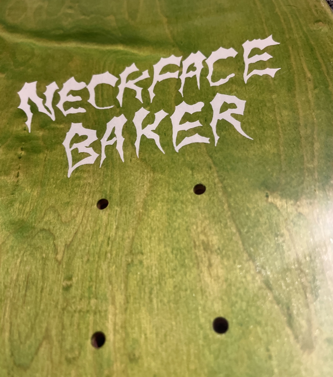 Baker Skateboard Deck Neckface OG shape 8.125 Justin Figgy Figueroa
