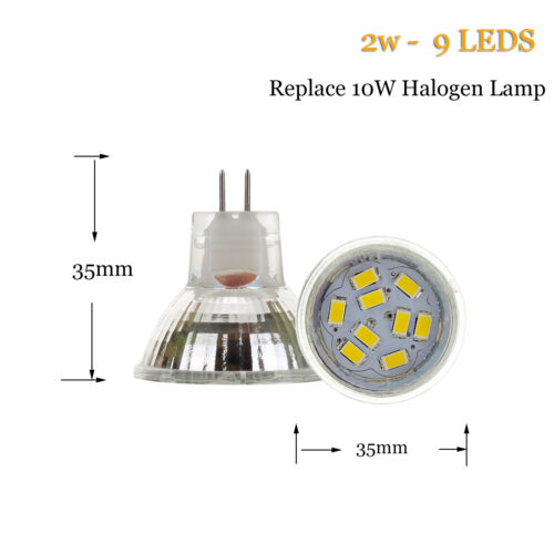 Mr11 Led Spot Light Bulb 200 Lumen Dc 12V 3000K 4500K 6000K 2835 Smd Gu4 Bi-Pin - Picture 17 of 19