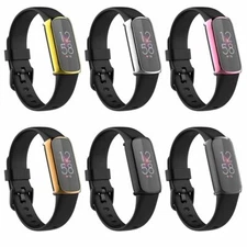 US For Fitbit Luxe Watch TPU Protective Bumper Full Case Screen Protector Cover