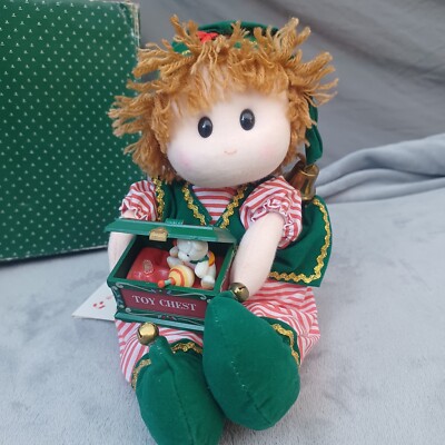Vtg Berkeley Designs Musical Doll B Cuddle Kidz Rudy Elf - Santas ...