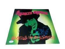 Marilyn Manson Autographed Signed Album Smells Like Children Album JSA Lp Vinyl Marilyn Manson Autographed Signed Album Smells Like Children Album JSA Lp Vinyl