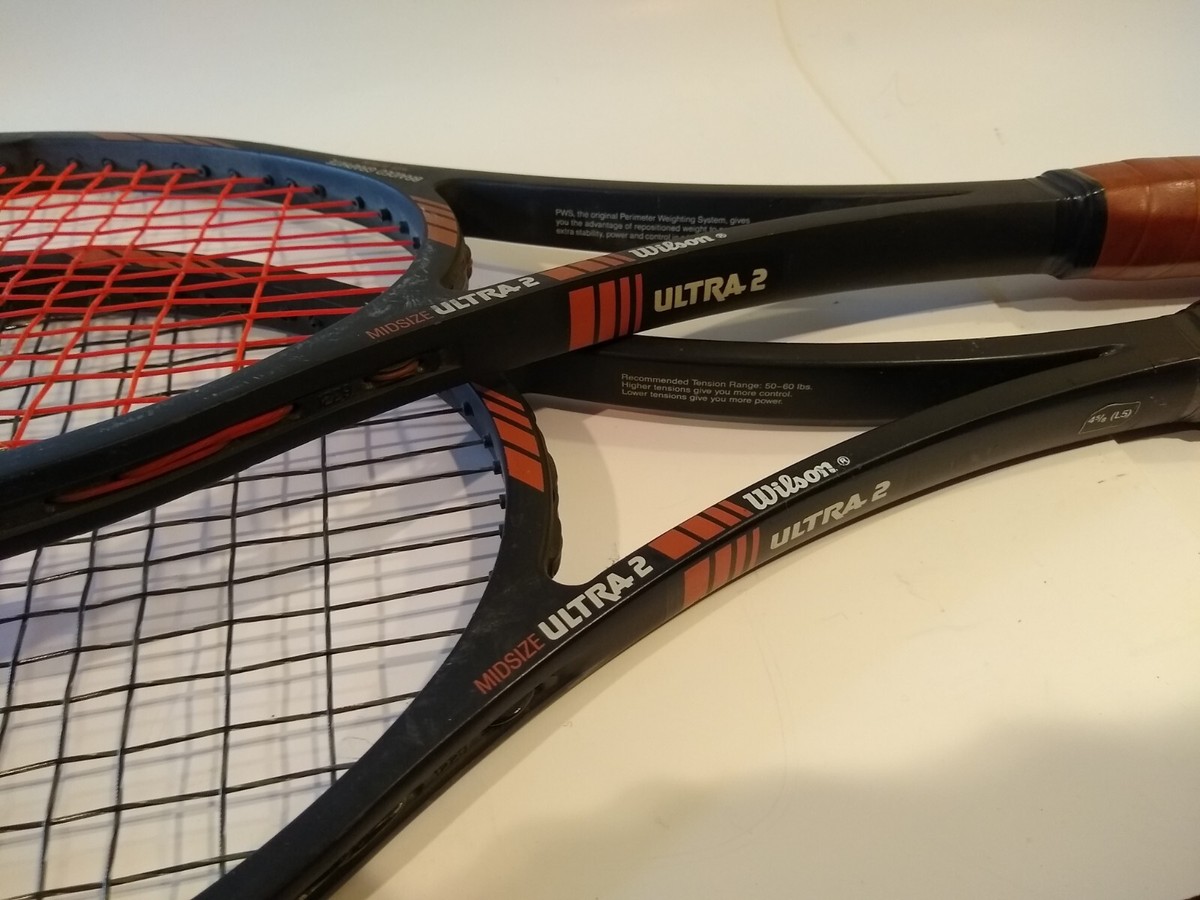 2x Wilson Midsize Ultra 2 Braided Graphite Boron PWS Tennis 