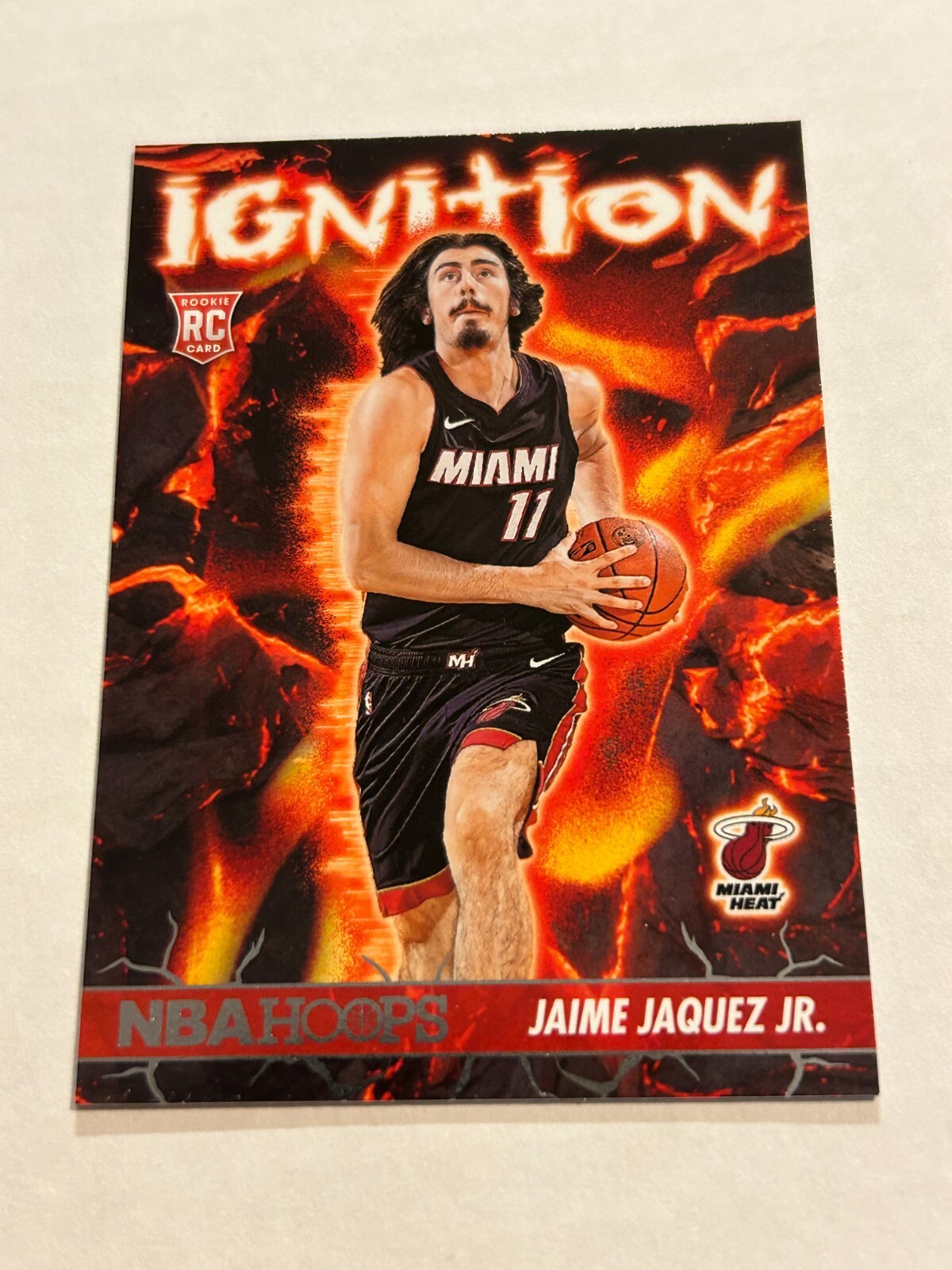 2023-24 PANINI NBA HOOPS JAIME JAQUEZ IGNITION #17 ROOKIE HEAT