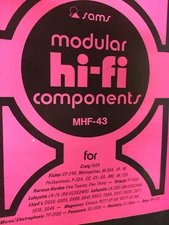 MHF-43 SAMS HI-FI  PHOTOFACT CRAIG FISHER HARMAN HITACHI LAFAYETTE     NOS