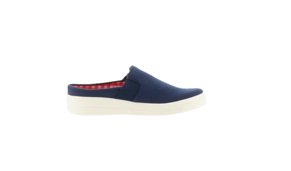 Ryka Canvas Double Gore Slip-On Mules Valerie bluee 7.5W NEW A303272 Ryka Canvas Double Gore Slip-On Mules Valerie bluee 7.5W NEW A303272
