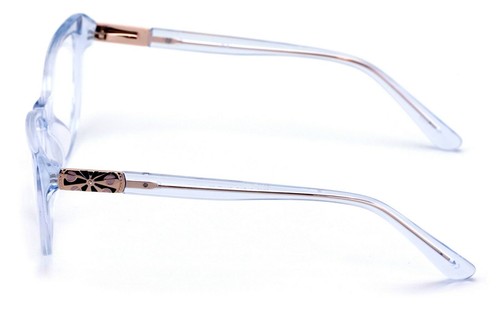 Occhiali da lettura donna premium acetato lenti grandi cateye con accento oro - lettori - Foto 12 di 24