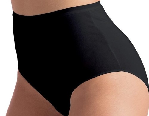 6 SLIP ALTO DONNA NERO COTONE BIELASTICO MORBIDO INTIMO MUTANDA MADE IN ITALY - Foto 3 di 4