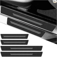 Car Door Sill Protector, Anti-Scratch Waterproof Threshold S Color: White-4PCS