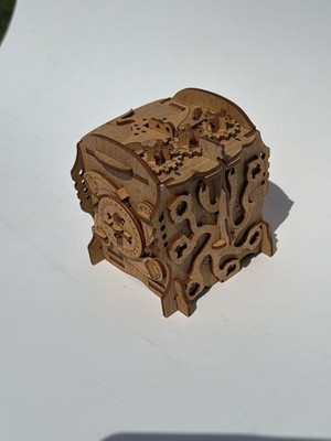 Cluebox - Captain Nemo Puzzle Box - Challening Multi Step Wooden Puzzle Box - Es