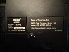 Sega Genesis Mini Console 30th Anniversary MK-16000 Two Wired Controllers