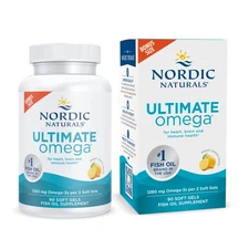 Nordic Naturals Ultimate Omega SoftGels - Concentrated Omega-3 Fish Oil, 90 ct