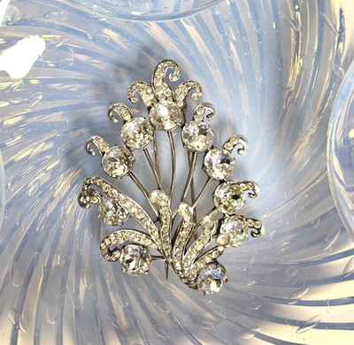 Vintage 1940s Eisenberg Original Sterling Silver Large Fur Clip Pin Signed 71.3g