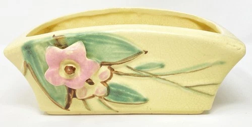 Vintage Original 1940 McCoy Blossomtime Planter  Yellow Colored