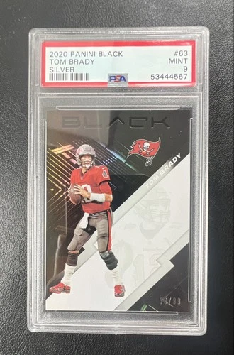 2020 Panini Black - Tom Brady #63 Silver 36/99 PSA 9