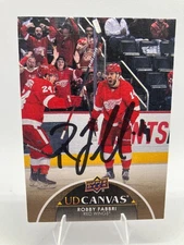 Robby Fabbri Signed 2021-22 Upper Deck UD Canvas Card -#C297- On Card Auto