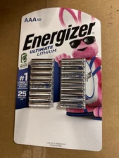 Energizer Ultimate Lithium AAA 18 Batteries EXP: 2040 SEALED Brand New FREE SHIP