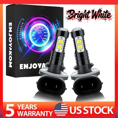 881 898 889 894 2Pcs LED Fog Light Bulb Conversion Kit High Power Bright White