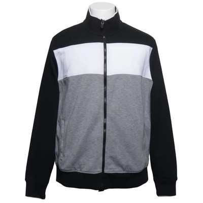 M&S, Trainingsjacke, Herren, Größe: L, Grau/Schwarz/Weiß #CdK